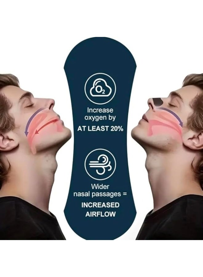 30 Pcs Advanced Black Nasal Strips – Extra Strength Anti Snoring Nose Tape for Breathing & Congestion Relief – Hypoallergenic Sleep Aid for Night & Sports – Breathe Better Instantly - Image 2